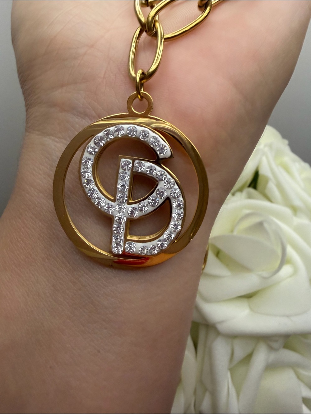 Stainless steel Crystal Pendant Necklace - Designer Inspired - Picture 3 of 9